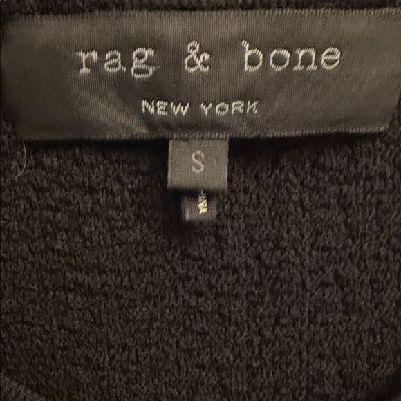 Rag & Bone Alyssa Texured Knit A-Line Sleeveless Dress Black Size Small - Picture 8 of 9